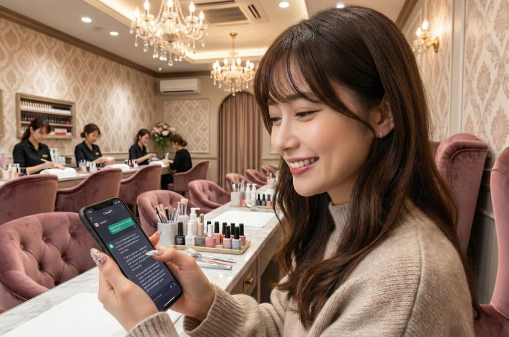 ネイルサロン経営のためのAI比較ガイド|ChatGPTとClaude AIの違いと活用5ステップ | 株式会社KONDA ネイルサロン経営のためのAI比較ガイド|ChatGPTとClaude AIの違いと活用5ステップ